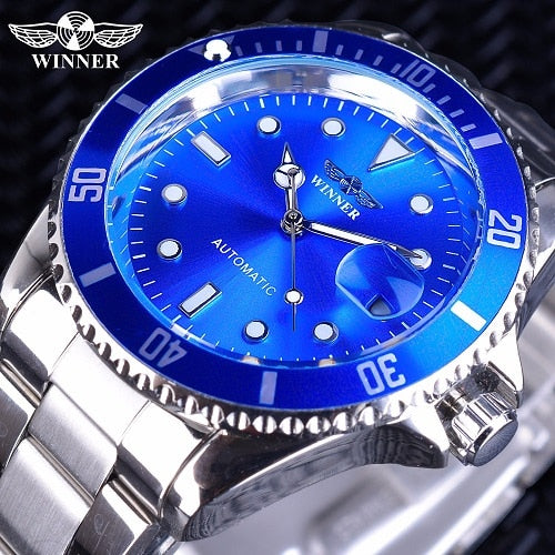T-WINNER Creative Watch Men Top Brand Luminous Fashion Sport Business Casual Calendar Automatic Mechanical Watches