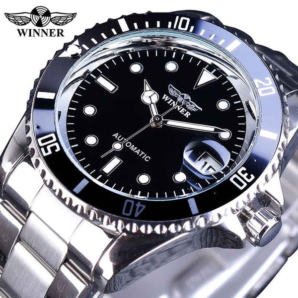 T-WINNER Creative Watch Men Top Brand Luminous Fashion Sport Business Casual Calendar Automatic Mechanical Watches