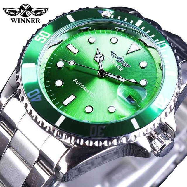 T-WINNER Creative Watch Men Top Brand Luminous Fashion Sport Business Casual Calendar Automatic Mechanical Watches