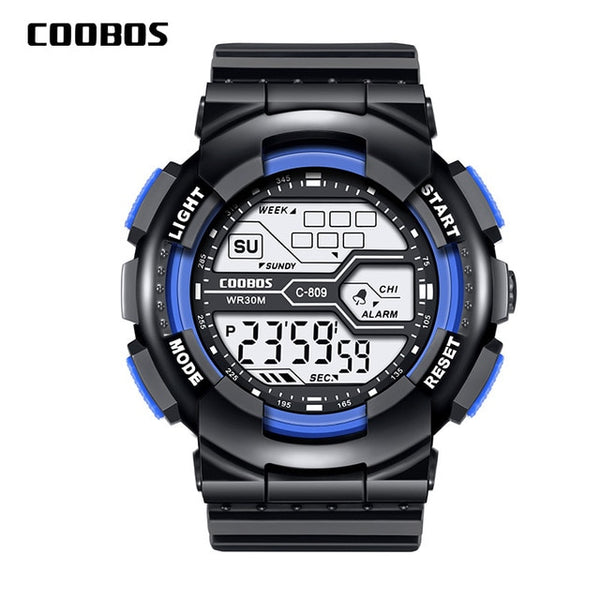 Trend Men's Sports Digital Watch Military Waterproof Mens Watches  LED Luminous WristWatch Male Casual Rubber Clock reloj hombre